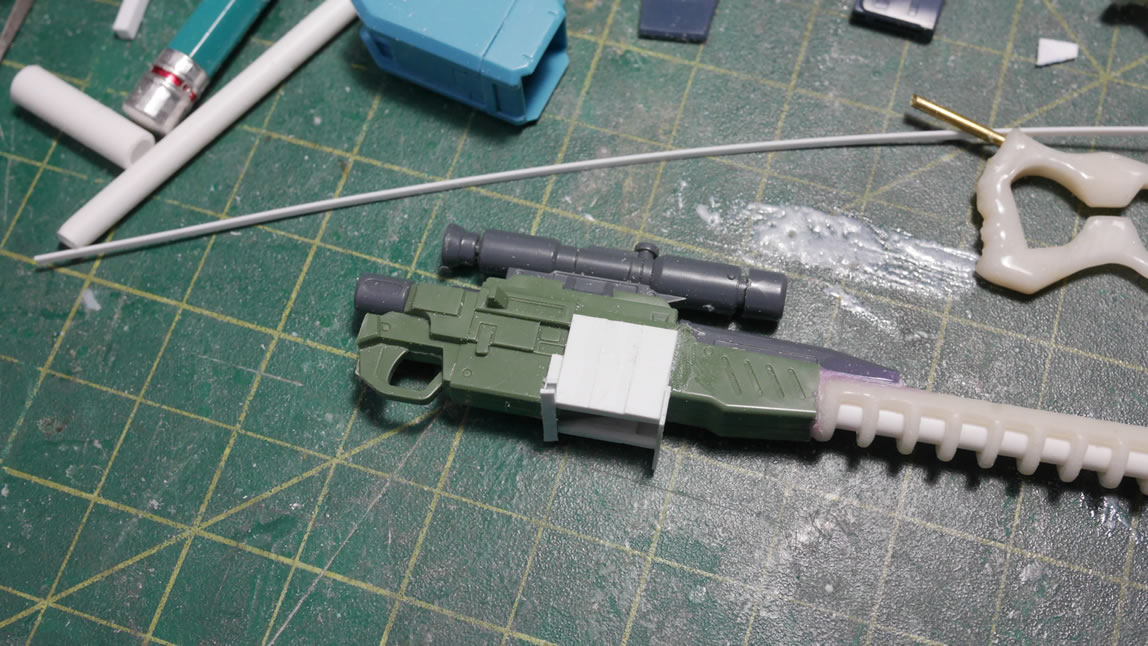 MG GM Sniper 2 Progress: Front skirts, new antenna, and some chest mods ...