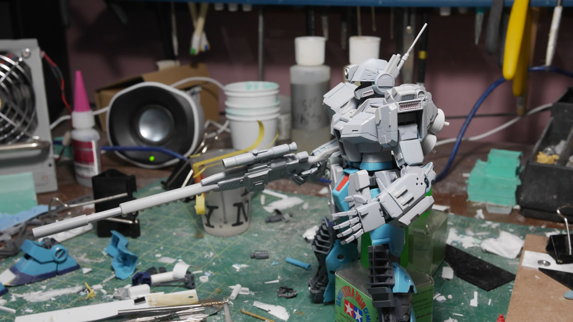 Read more about the article MG GM Sniper 2 Progress: gun works, scope works, some feet and more priming